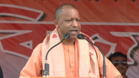 Prayers no longer offered on roads in UP: Yogi at rally in poll-bound Assam