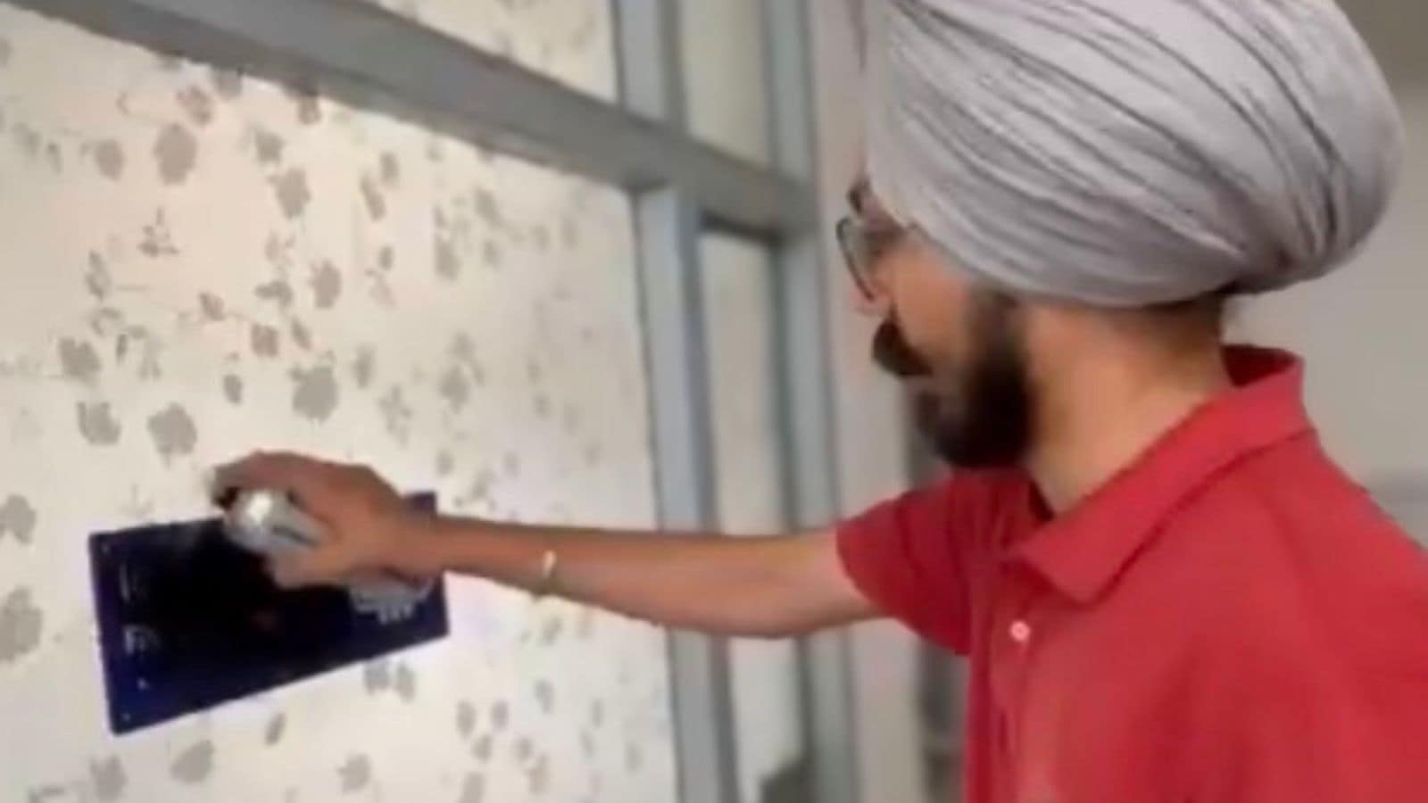 AAP MP writes to Punjab Governor after SATH activists blacken signboards over omission of Punjabi