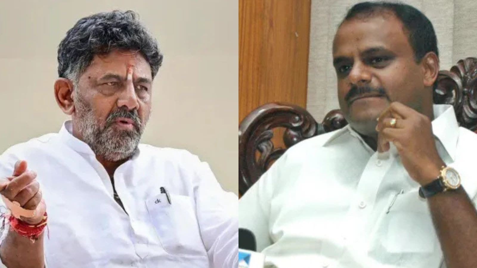 ‘Fix time and place’: D K Shivakumar agrees to debate with H D Kumaraswamy over Bidadi Township project