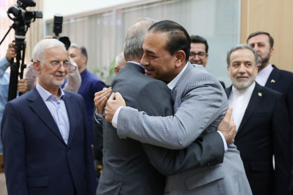 Iranian President Masoud Pezeshkian meets with chief of Defence Forces of Pakistan, Field Marshal Asim Munir, in Tehran, on May 23, 2026. (REUTERS) 