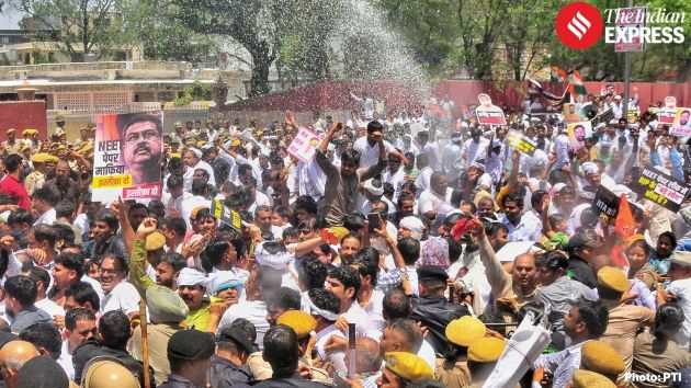The Congress claimed that the future of nearly 22 lakh students had been affected