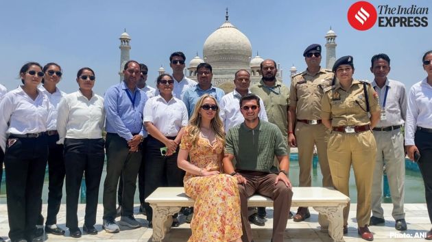 After completing the visit, Trump praised the beauty of the monumen