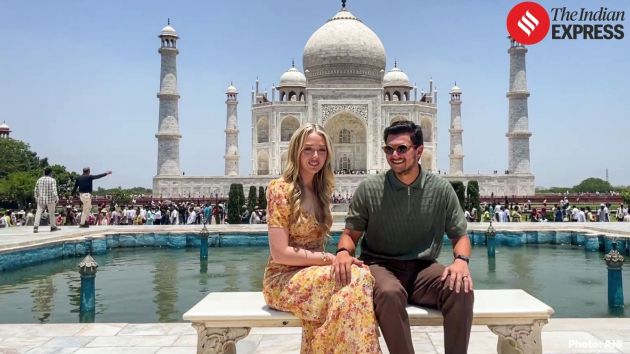 The couple is scheduled to stay overnight in Agra and then carry on with the rest of their India trip