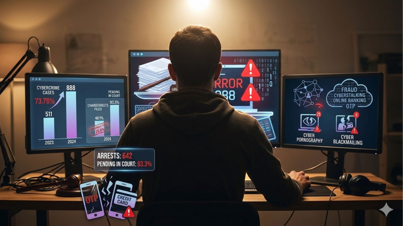 Cybercrime surge in Punjab: Cases up 74% in 2024, but convictions just 20.8%