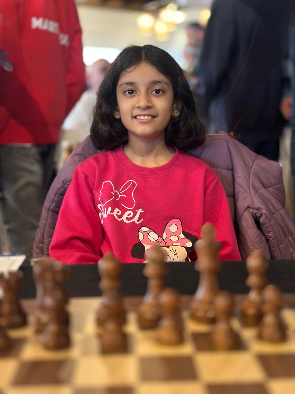 Anvi Hinge started her journey at Tactical Moves Chess Academy in Pune. (Photo by special arrangement)