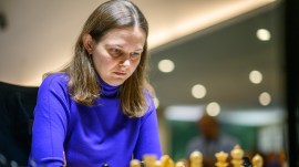 It took Anna Muzychuk and her sister Maria over 30 hours to make it to Poland by a bus that seemed like it was stuck forever on the long road to the border. (Picture Credit: Michal Walusza/FIDE)