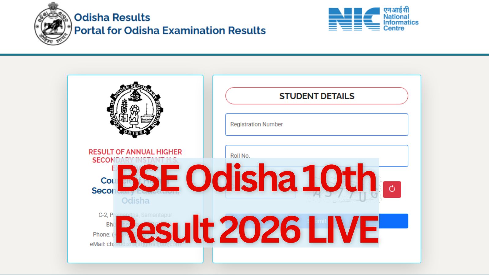 Bseodisha.ac.in, BSE Odisha Class 10th Result 2026 LIVE Updates: Board to announce 10th results today evening