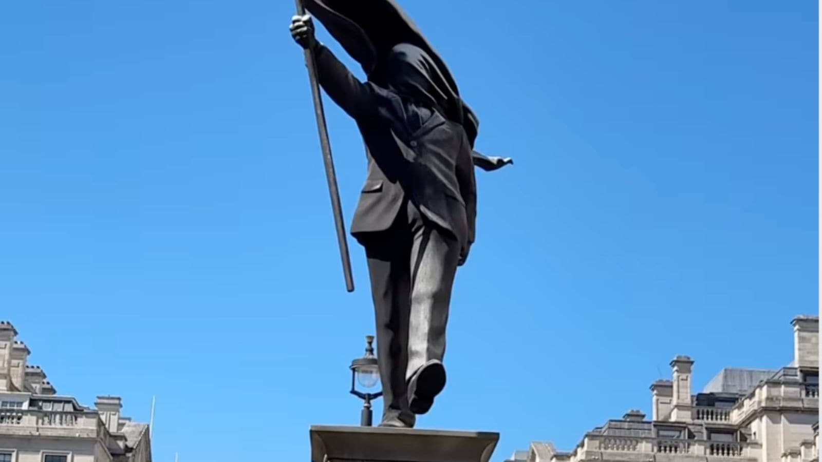 Banksy's new faceless sculpture stuns London