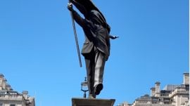 According to Banksy’s representatives, the installation took place in the early hours of Wednesday