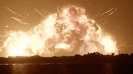 The rocket is meant to launch Blue Origin Blue Moon lunar lander, one of the spacecraft selected by Nasa for future Artemis moon missions. (Image: Spaceflight Now)