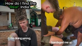 British vlogger Kerala experience
