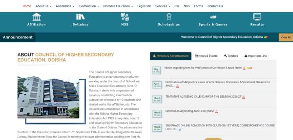 CHSE Odisha class 12 result 2026: Website to check