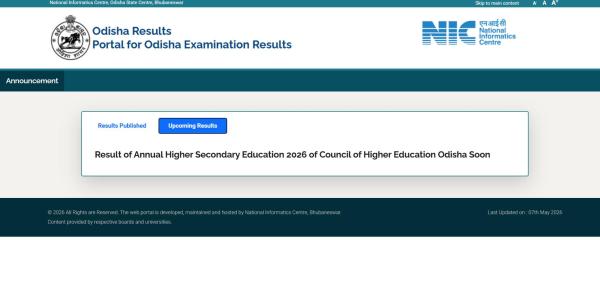 CHSE Odisha class 12 result 2026: Website to check