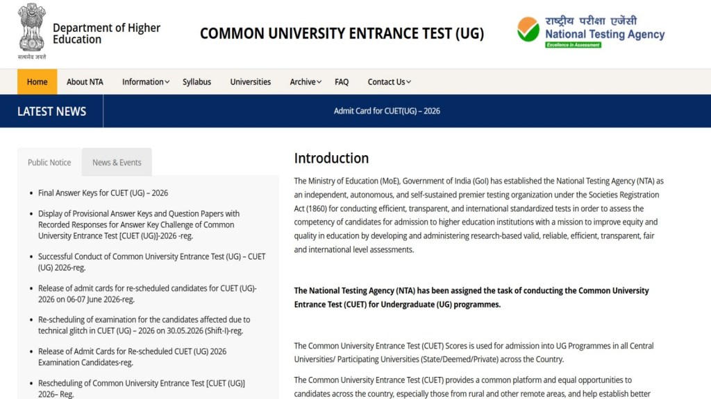 Percentile Worksheet.pdf CUET UG 2026 Result Direct Link at cuet.nta.nic.in Highlights: NTA CUET ...