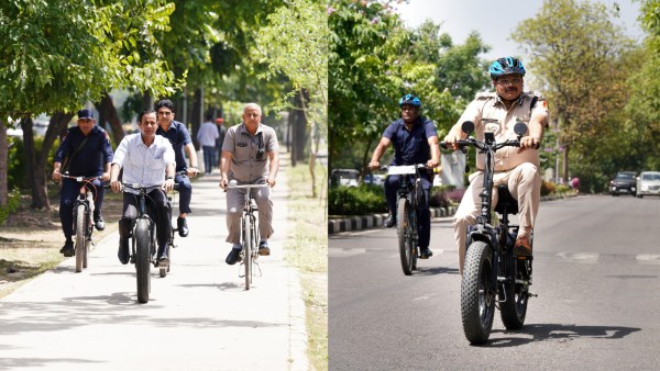 Chandigarh no-car day officers