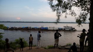 A boat approaches the Congo River port of Kisangani, in Tshopo, Democratic Republic of Congo, October 1, 2022. (REUTERS)