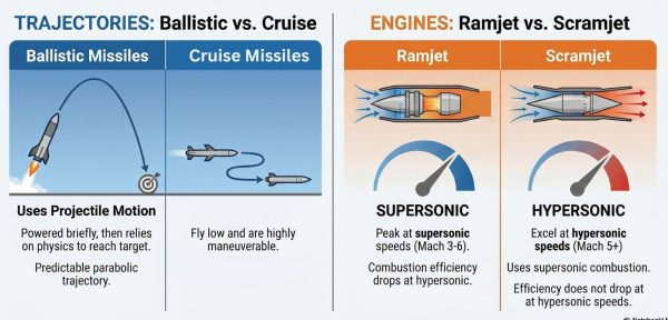 cruise missile, scramjet, ramjet