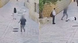 The incident took place in East Jerusalem. (Screengrab from video)