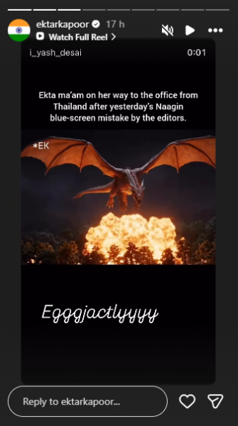 Ekta Kapoor on Naagin glitch