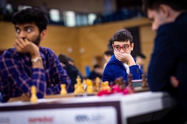 Oro held the record as the first under-12 in chess history to be rated 2500-plus. (FIDE/Anna Shtourman)