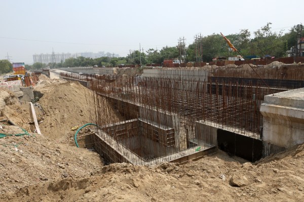 Officials said 76% of the construction has been completed. (Express Photo by Gajendra Yadav)