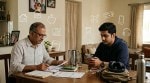 Young adults and parents discussing financial decisions