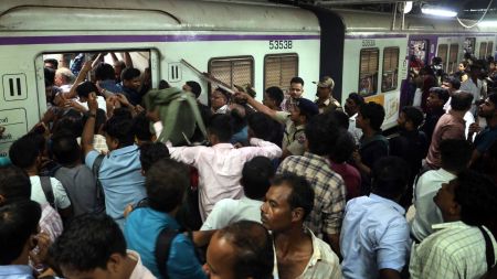 Central Railway guard protest
