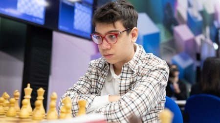 Faustino Oro became the second youngest Grandmaster in chess history. (Harry Gielen/ Tata Steel Chess)