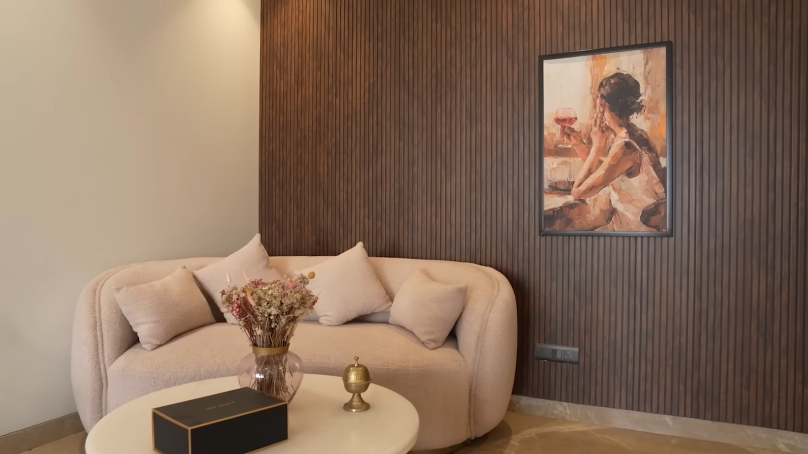 The seating corner in the bedroom
