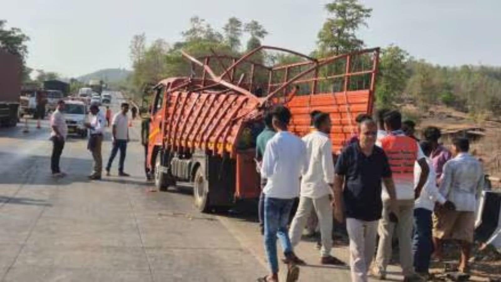 12 killed, 30 injured as container rams wedding party truck in Palghar