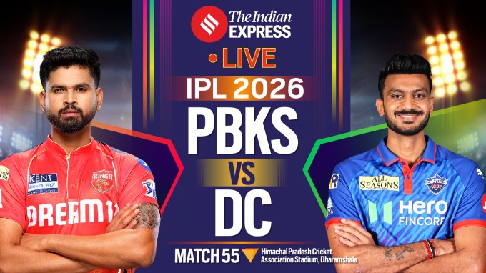 PBKS vs DC Live Updates: Follow Punjab Kings vs Delhi Capitals IPL 2026 match from Dharamsala.