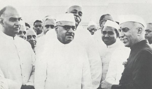Nehru with Mookerjee