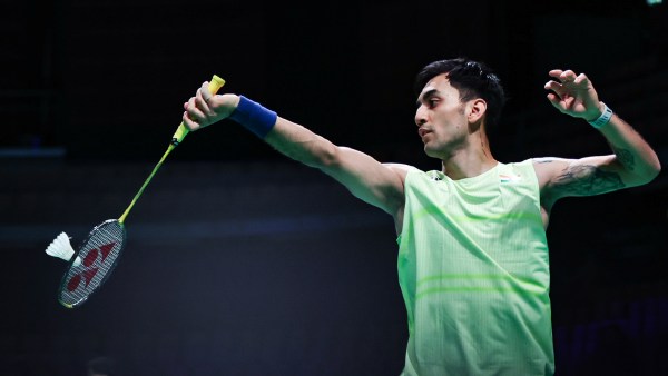 India's Lakshya Sen in action at the Thomas Cup badminton tournament. (Badminton Photo)