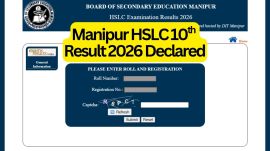 Manipur HSLC 10th Result 2026