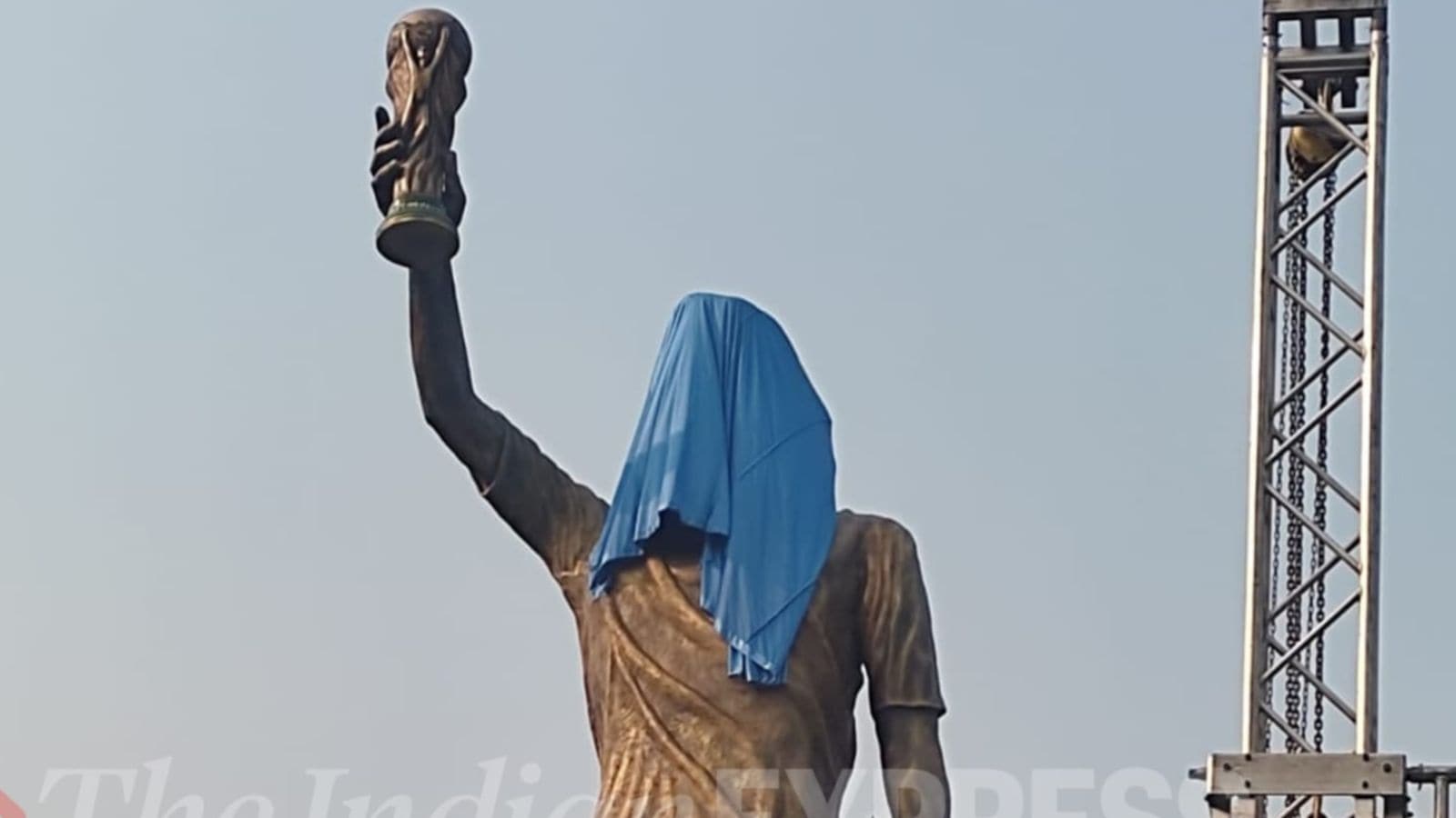 Kolkata’s 70-ft Messi statue has ‘structural deficiencies’, could be removed