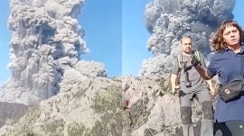 Mount Dukono volcano ruption