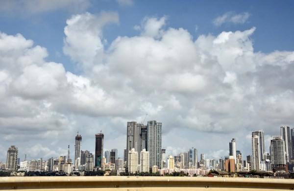 Monsoon clouds hover over the skyline of South Mumbai, in Mumbai. (ANI Photo)