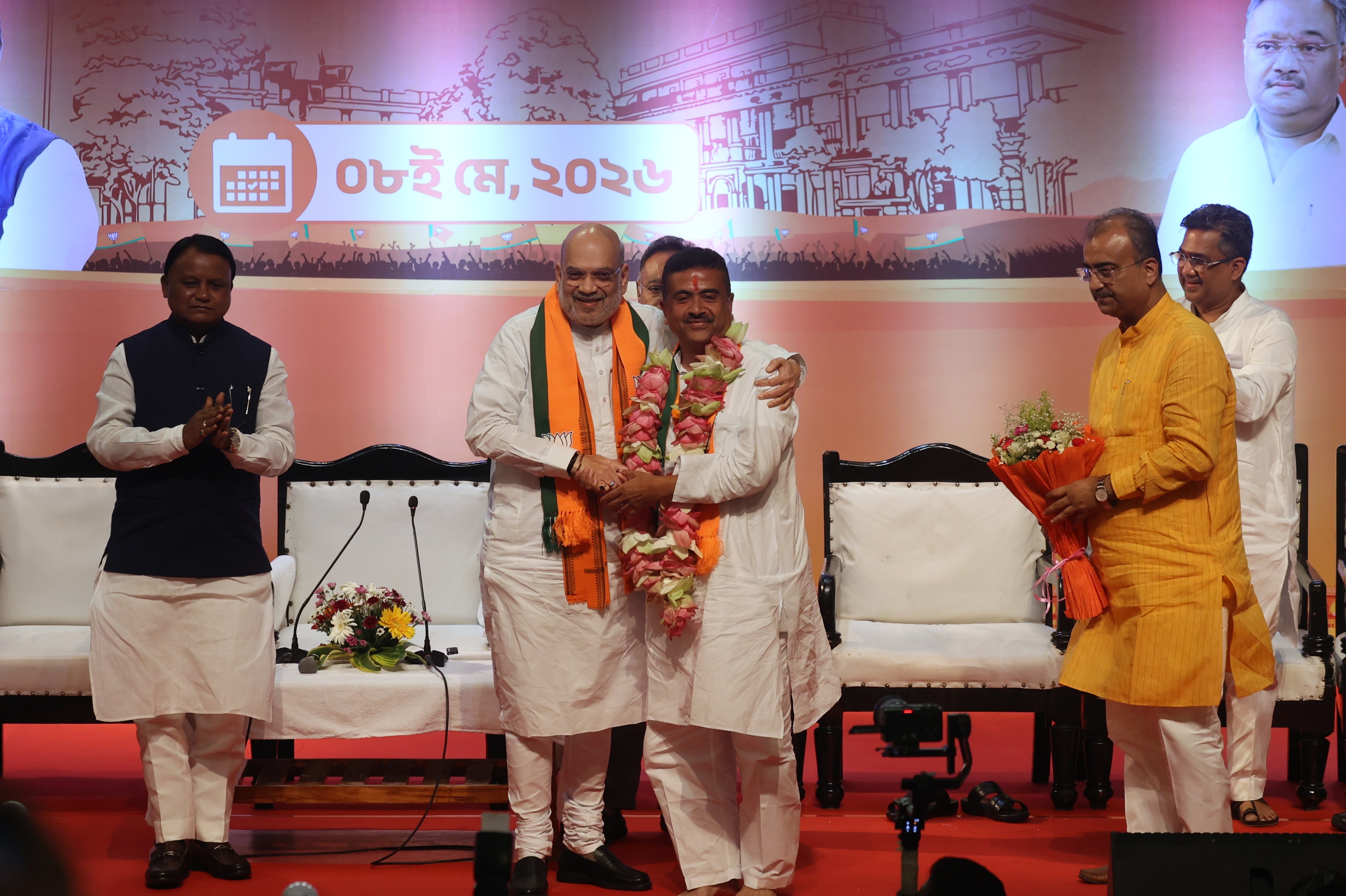 Suvendu takes oath as West Bengal CM today, first BJP govt in state likely to have two Deputy CMs