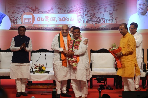 Suvendu Adhikari West Bengal CM, BJP Bengal government, Brigade Parade Ground, Suvendu takes oath as West Bengal CM, Suvendu swearing in, Dilip Ghosh, West Bengal Chief Minister, Amit Shah Bengal speech, infiltration issue Bengal, Uniform Civil Code Bengal, BJP manifesto Bengal, Suvendu Adhikari profile, BJP victory West Bengal, TMC corruption allegations, Nandigram election, Bengal political news, BJP Bengal strategy
