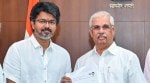 Vijay, Tamilaga Vettri Kazhagam, TVK, Tamil Nadu Assembly election results 2026, Governor Rajendra Vishwanath Arlekar, M K Stalin, DMK allies support TVK, Thol Thirumavalavan, VCK support letter, government formation Tamil Nadu, actor Vijay political debut, TVK majority mark, Dravidian politics shift, Panayur TVK headquarters, Mahabalipuram resort politics