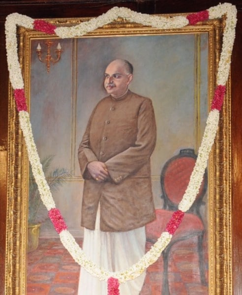 Portrait of Syama Prasad Mukherjee in Parliament of India (Wikipedia)