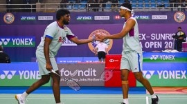 Satwiksairaj Rankireddy and Chirag Shetty are India's top men's singles pairing. (Photo: BAI)