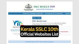The Class 10 SSLC 2026 results will be available on official websites— pareekshabhavan.kerala.gov.in, prd.kerala.gov.in, sslcexam.kerala.gov.in, results.kite.kerala.gov.in and keralaresults.nic.in.
