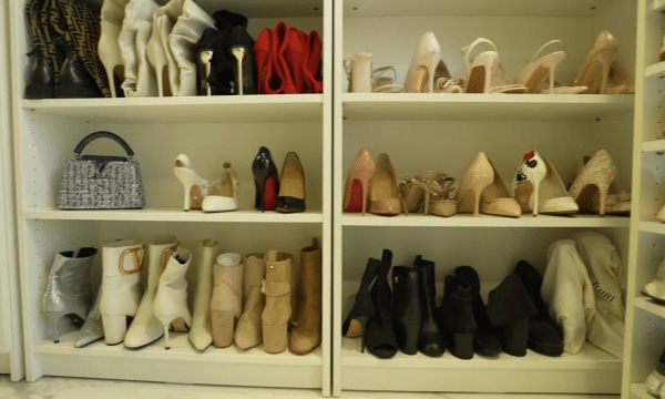 Elnaaz Norouzi's walk-in closet