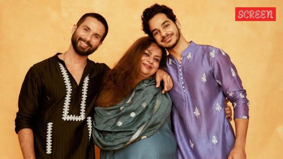Shahid Kapoor with his mother Neelima Azeem