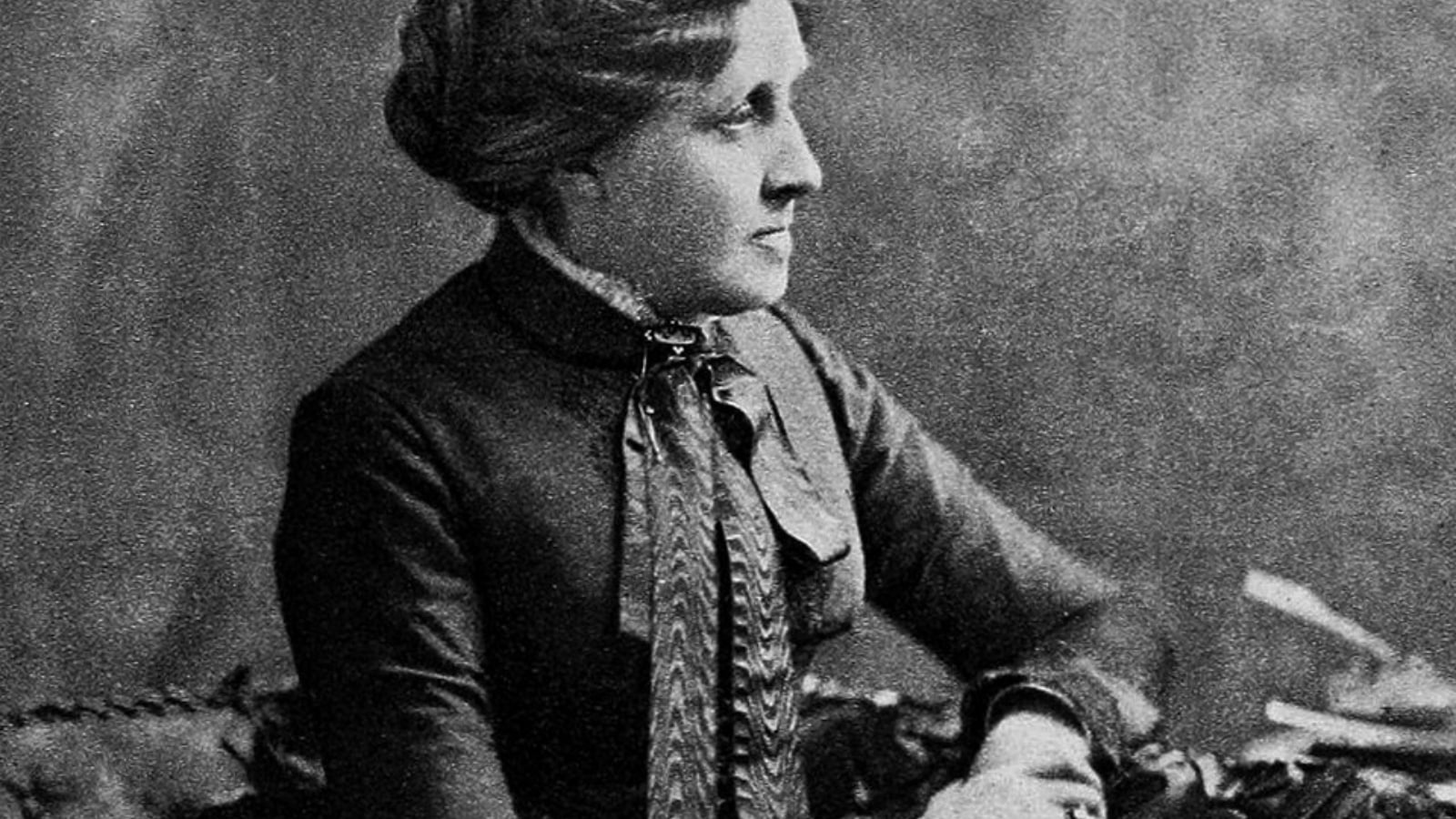 What was Louisa May Alcott’s first story?