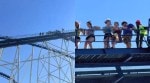 Six Flags power outage roller-coaster power outage