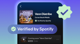 Spotify introduces verification badges for podcasts amid AI content concerns. (Image: Spotify Newsroom)