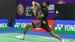 FILE - Indian shuttler Kidambi Srikanth in action. (Express Photo)