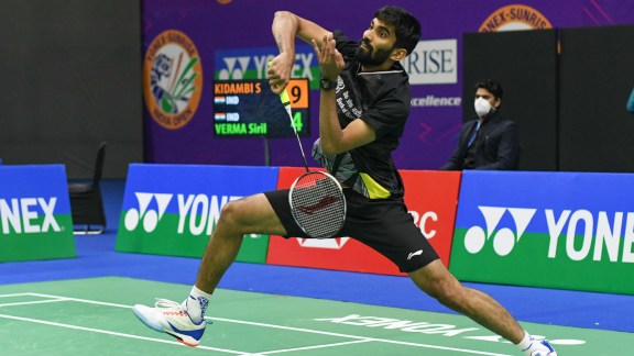 FILE - Indian shuttler Kidambi Srikanth in action. (Express Photo)
